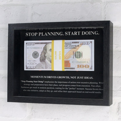 Stop Planning. Start Doing - Motivational Money Frame